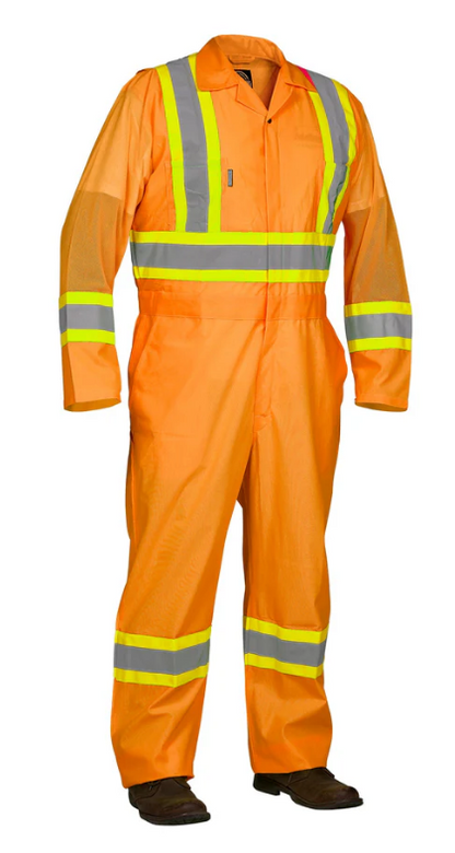 Forcefield Hi Vis Safety Flagger's Coverall, Unlined 024-771