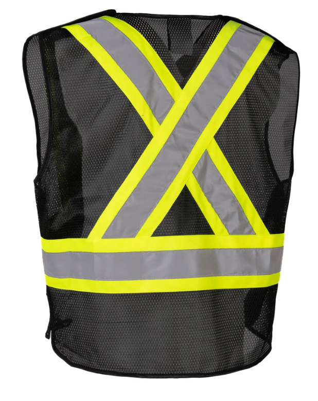 Forcefield Lightweight Polyester Mesh Safety Vest with 5-Point Tear-Away 022-TV7