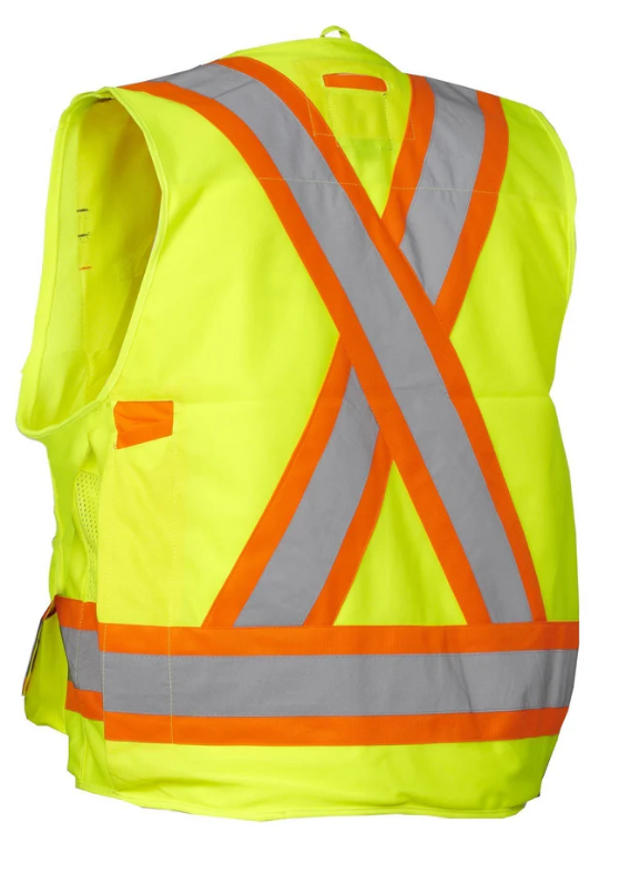 Forcefield Hi Vis Safety Surveyor's Vest 022-TVSURV168