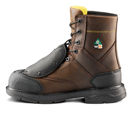 Men's Terra Patton 8" Aluminum Toe Safety Work Boot with External Met Guard - 1314DB