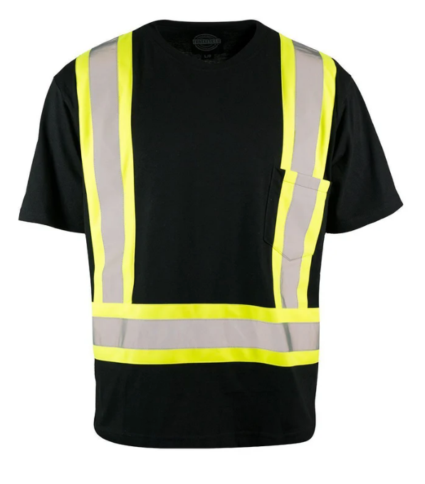 Forcefield Ultracool Poly/Cotton Crew Neck Short Sleeve Safety Tee Shirt with Chest Pocket 022-TCCBE