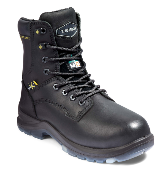 Women's Terra Brenn 8" Composite Toe Safety Work Boot with Internal Met Guard - 4NRDBK
