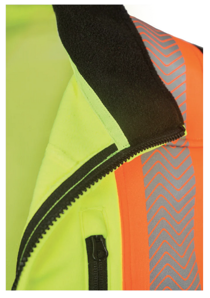 TOUGH DUCK ZIP FRONT FLEECE SAFETY JACKET - SJ49