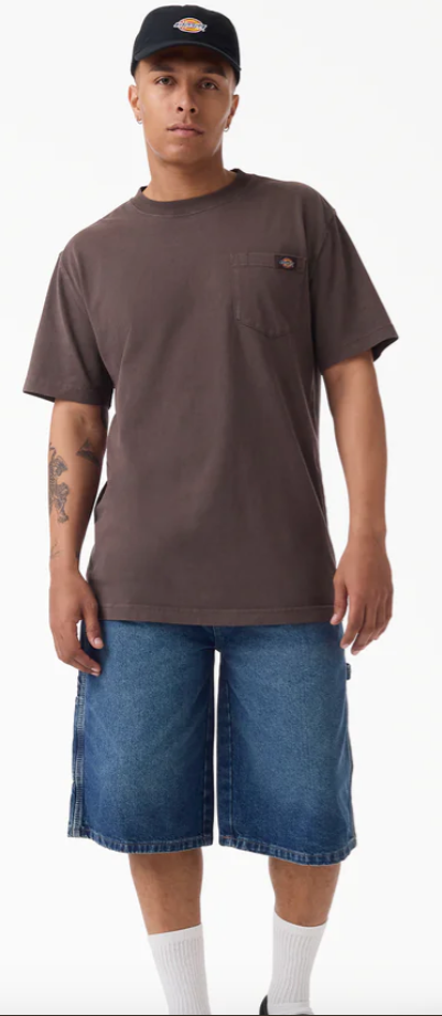 Dickies Worn In Relaxed Carpenter Denim Shorts, 13"