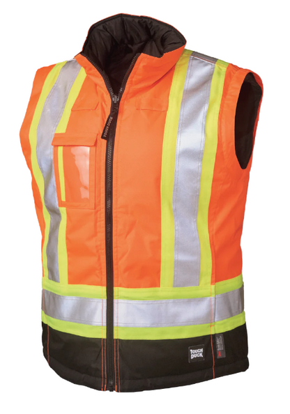 TOUGH DUCK WOMEN'S POLY OXFORD 5-IN-1 SAFETY JACKET - SJ46