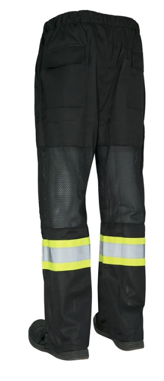 Forcefield Hi Vis Safety Tricot Traffic Pants with Vented Legs and Elastic Waist 024-HVTPM