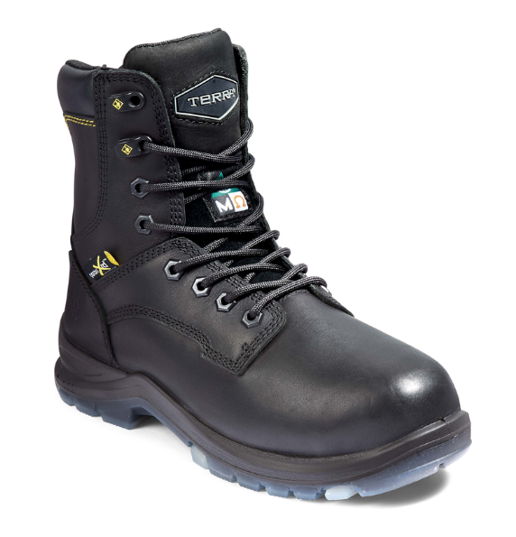 Women's Terra Brenn 8" Composite Toe Safety Work Boot with Internal Met Guard - 4NRDBK
