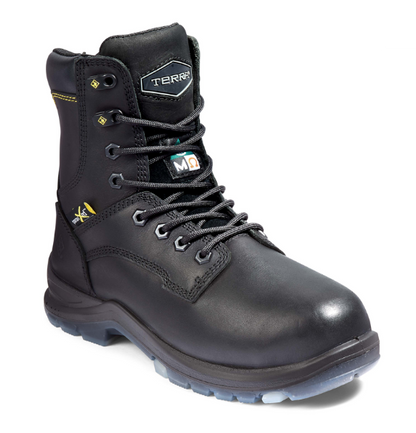 Women's Terra Brenn 8" Composite Toe Safety Work Boot with Internal Met Guard - 4NRDBK