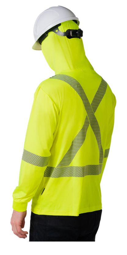 Forcefield Hooded Long Sleeve Ultrasoft Technical Tee 022-SPXCSA