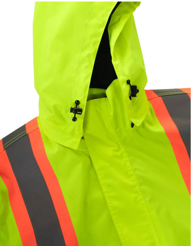 Forcefield Lime "Torngat" Premium Ripstop 4-in-1 Hi-Vis Safety Parka 024-EN705RLY-TG