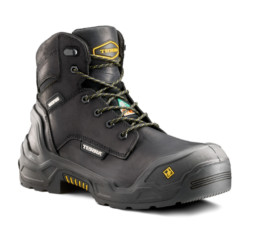 Men's Terra Exile 25 6" Waterproof Composite Toe Safety Work Boot - Black (1009BK), Dark Brown (1009DB)
