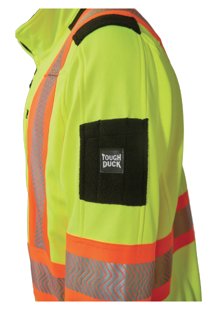 TOUGH DUCK ZIP FRONT FLEECE SAFETY JACKET - SJ49