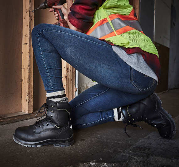 Women's Terra Brenn 8" Composite Toe Safety Work Boot with Internal Met Guard - 4NRDBK