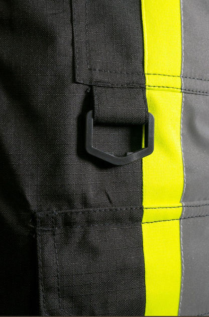 Forcefield Hi Vis Winter Safety Parka with Removable Down Insulated Nylon Puffer Jacket 024-EN705RD