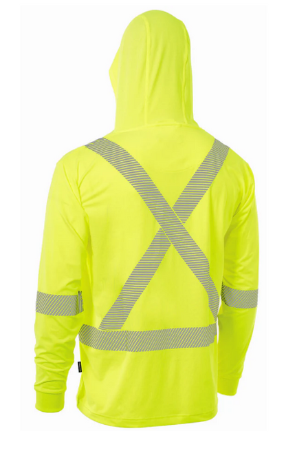Forcefield Hooded Long Sleeve Ultrasoft Technical Tee 022-SPXCSA