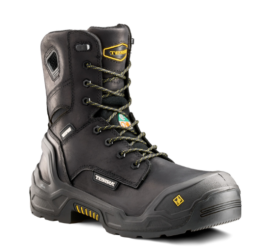 Men's Terra Exile 25 8" Waterproof Composite Toe Safety Work Boot - 1311BK/1311DB