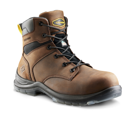 Men's Terra Byrne 6" Waterproof Composite Toe Safety Work Boot - 839BBK/839BDB/839BGY