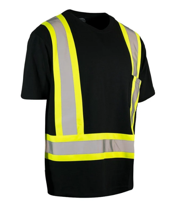 Forcefield Ultracool Poly/Cotton Crew Neck Short Sleeve Safety Tee Shirt with Chest Pocket 022-TCCBE