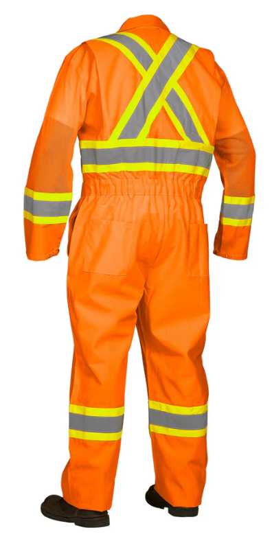 Forcefield Hi Vis Safety Flagger's Coverall, Unlined 024-771