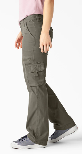 Dickies Women's Relaxed Fit Straight Leg Cargo Pants