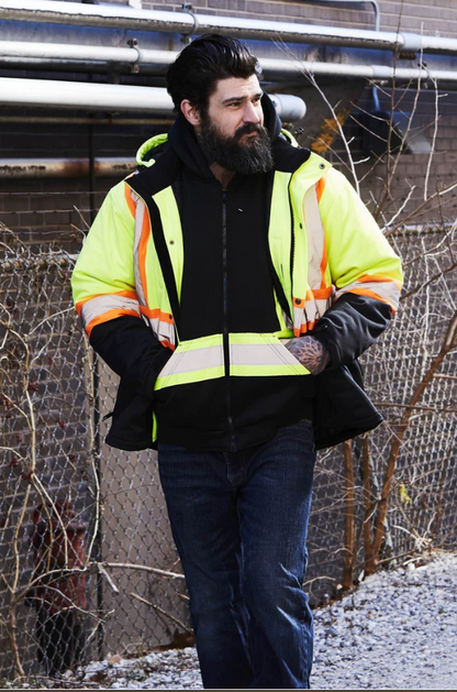 Forcefield Hi Vis Softshell Winter Safety Jacket 023-EN158