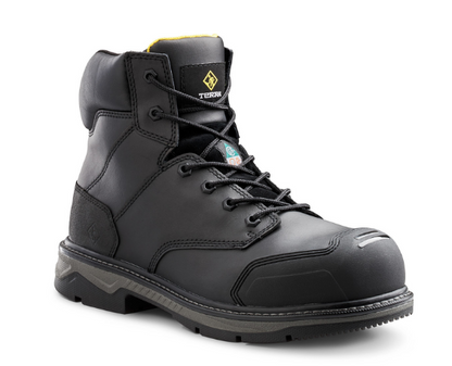 Men's Terra Patton 6" Aluminum Toe Safety Work Boot - 4NS6BK/4NS6BN