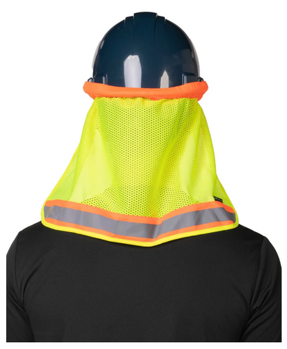 Forcefield Hi-Vis Reflective Mesh Hard Hat Sun Shade Neck Sheild 036-HHNG (Hard hat not included)