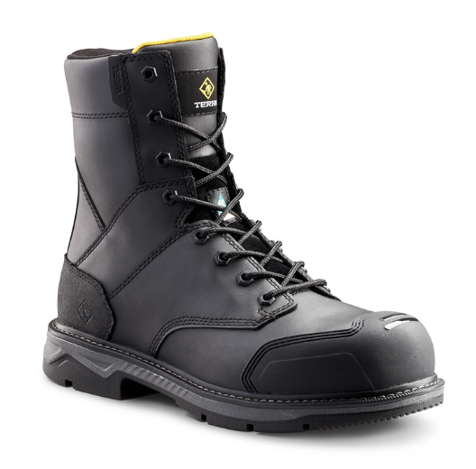 Men's Terra Patton 8" Aluminum Toe Safety Work Boot - 4NS5BK/4NS5BN