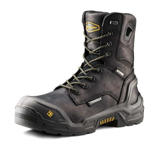Men's Terra Exile 25 8" Waterproof Composite Toe Safety Work Boot - 1311BK/1311DB