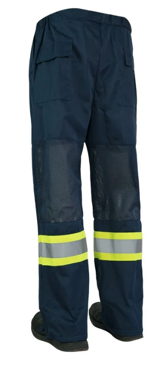 Forcefield Hi Vis Safety Tricot Traffic Pants with Vented Legs and Elastic Waist 024-HVTPM