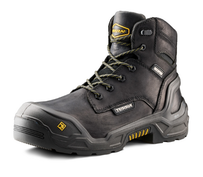 Men's Terra Exile 25 6" Waterproof Composite Toe Safety Work Boot - Black (1009BK), Dark Brown (1009DB)