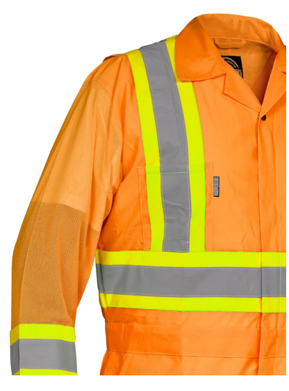 Forcefield Hi Vis Safety Flagger's Coverall, Unlined 024-771