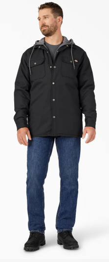 Dickies Water Repellent Duck Hooded Shirt Jacket