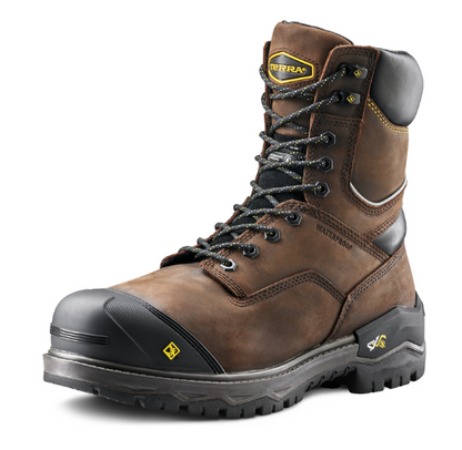 Men's Terra Gantry LXI 400g 8" Waterproof Composite Toe Safety Work Boot - 8398DB