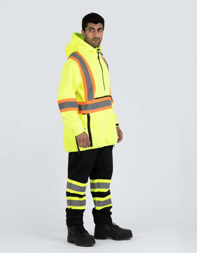 Forcefield Hi Vis Safety Anorak Pullover Softshell 023-EN178