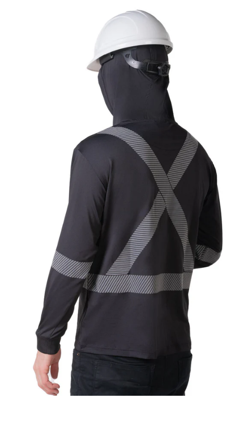 Forcefield Hooded Long Sleeve Ultrasoft Technical Tee 022-SPXCSA