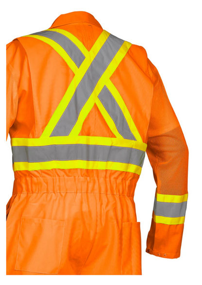 Forcefield Hi Vis Safety Flagger's Coverall, Unlined 024-771