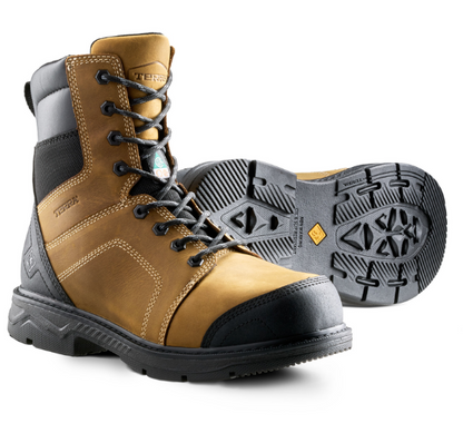 Men's Terra Sheridan 8" Steel Toe Safety Work Boot - 1198BK/1198BN