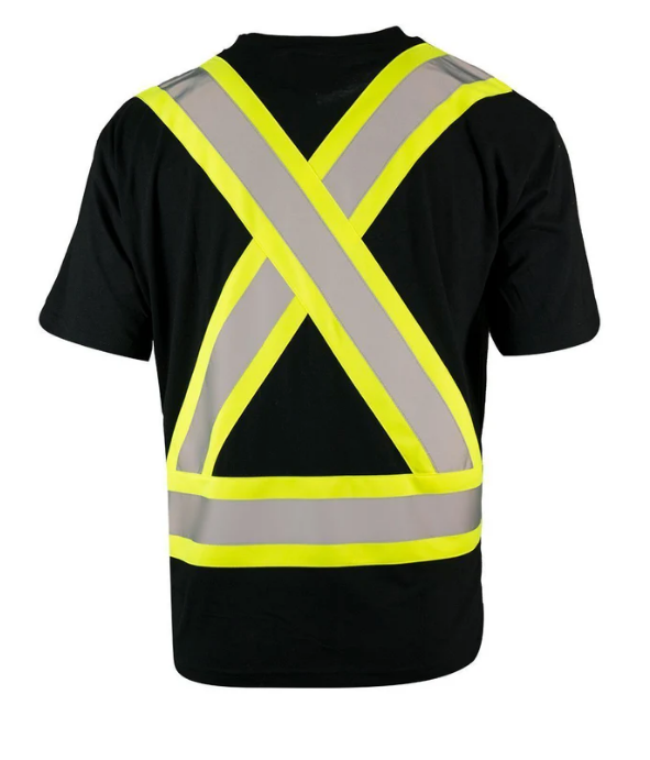 Forcefield Ultracool Poly/Cotton Crew Neck Short Sleeve Safety Tee Shirt with Chest Pocket 022-TCCBE