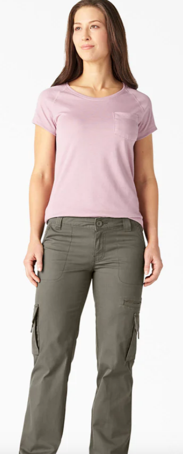 Dickies Women's Relaxed Fit Straight Leg Cargo Pants