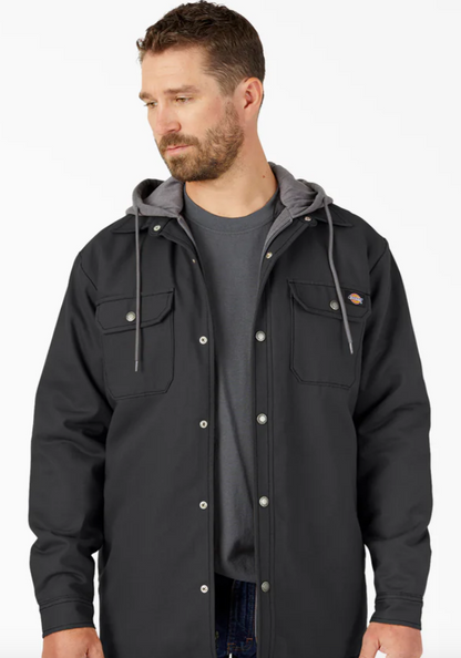 Dickies Water Repellent Duck Hooded Shirt Jacket