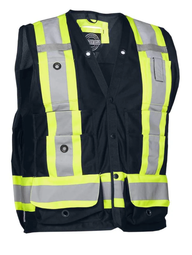 Forcefield Hi Vis Safety Surveyor's Vest 022-TVSURV168