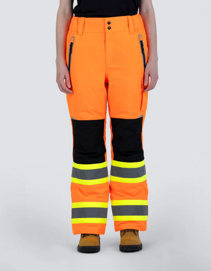 Forcefield Women's Hi-Vis Safety Lined Utility Pants 024-WEN835WROR