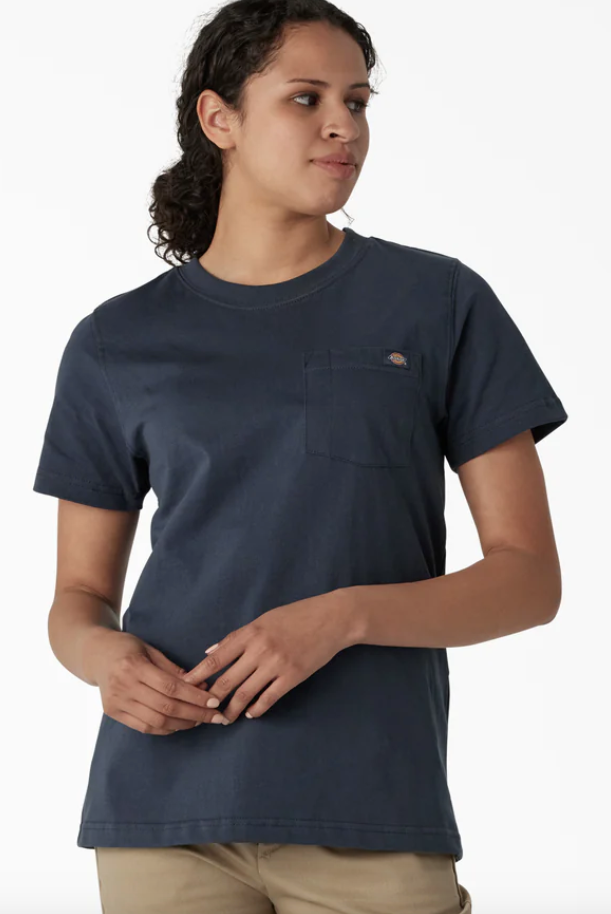 Dickies Women's Heavyweight Short Sleeve Pocket T-Shirt