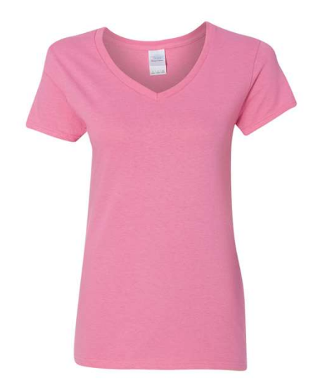 Gildan Women's Heavy Cotton™ V-Neck T-Shirt - 5V00L