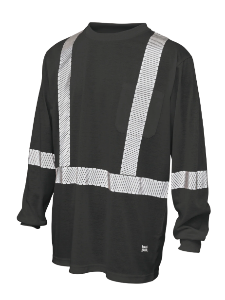 TOUGH DUCK POLYESTER JERSEY LONG-SLEEVE SAFETY T-SHIRT - ST22