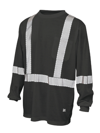 TOUGH DUCK POLYESTER JERSEY LONG-SLEEVE SAFETY T-SHIRT - ST22