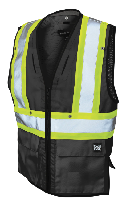 TOUGH DUCK POLY TWILL HARNESS-COMPATIBLE SAFETY VEST -  SV09