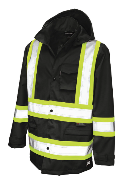 TOUGH DUCK RIPSTOP SAFETY RAIN JACKET -  S372