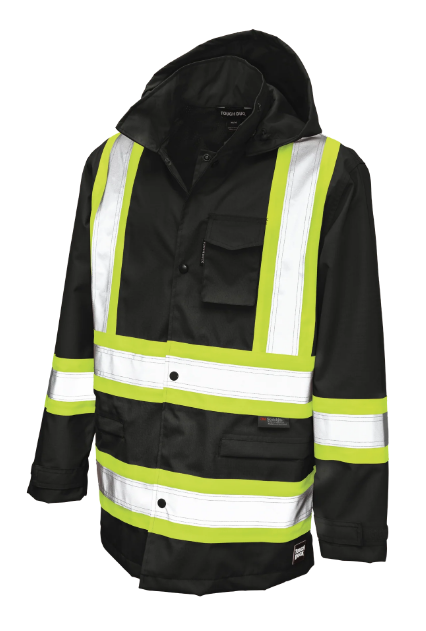 TOUGH DUCK RIPSTOP SAFETY RAIN JACKET -  S372